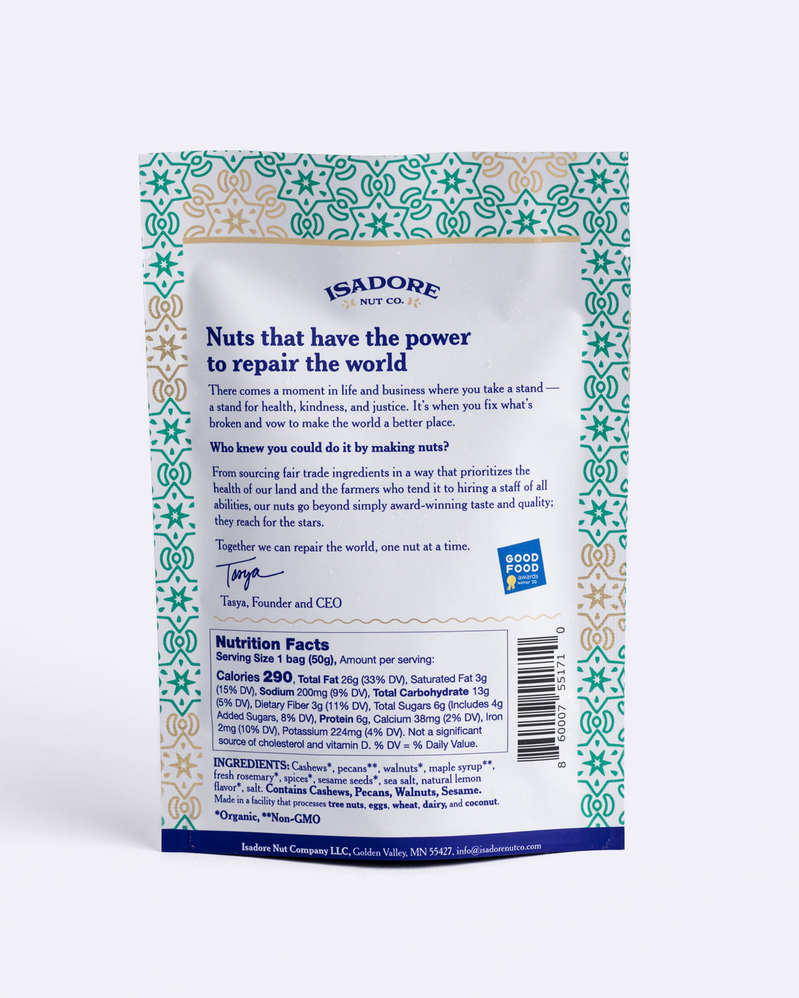 
                  
                    Roasted nuts in a savory-sweet blend of spices, and real maple syrup. One of our most popular flavors. Bright, zesty lemon and fresh chopped rosemary team up to build an award-winning combination of citrus and herbs. 
                  
                