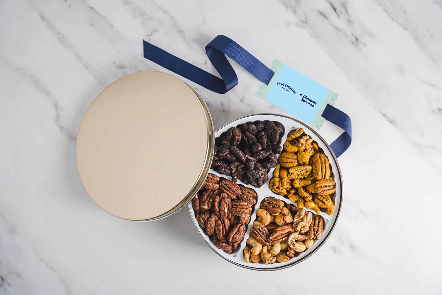 Lifeworks & Isadore Nut Co. “Gifting for Good” All Nut Gift Tin