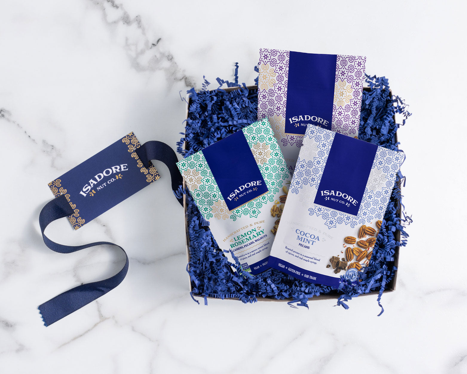 Gift Box: Chai, Cocoa Mint, Lemon Rosemary. All 1.75 oz bags