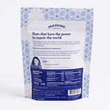 COCOA MINT- Pecans Roasted pecans in a seasonal blend of spices, and real maple syrup. Crushed peppermint and decadent cocoa blend couple together to make a seasoned pecan that is both refreshing and sweet. Back of bag.