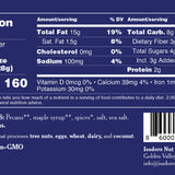 Chai nuts nutrition label.