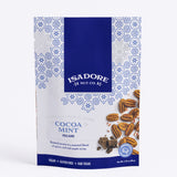 COCOA MINT- Pecans Roasted pecans in a seasonal blend of spices, and real maple syrup. Crushed peppermint and decadent cocoa blend couple together to make a seasoned pecan that is both refreshing and sweet.